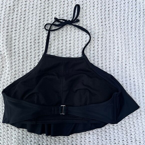 Old Navy Black  Bikini Swimsuit Swim New Top Onlу - Picture 2 of 3